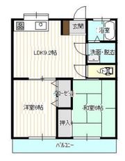 カーディナルA棟の間取り画像