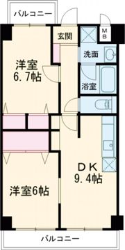 ウィステリア古箕輪の間取り画像