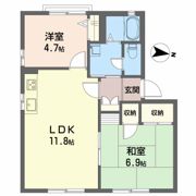 フレグランス竹原 A棟の間取り画像