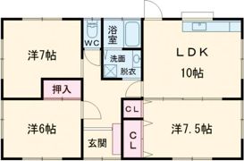 手鎌借家の間取り画像