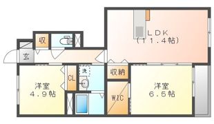 ラ・パルテール関 弐番館の間取り画像