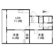 ツチヤハイツⅢの間取り画像