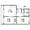 ツチヤハイツⅢの間取り画像