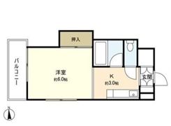 ユナイト上杉ビルの間取り画像