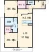 CLARIS SUMIYOSHI Bの間取り画像