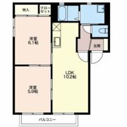 グリーン岡Dの間取り画像