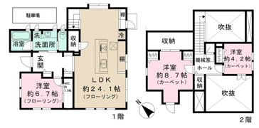 豊四季台1丁目戸建住宅の間取り画像
