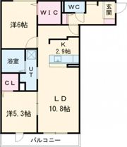 CLARIS SUMIYOSHI Bの間取り画像