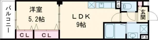 ピレーネ北条Ⅳの間取り画像