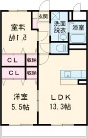 サンリバー三川の間取り画像