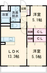 ユーミー寺司の間取り画像