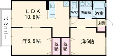 エスポワール（神埼）A棟の間取り画像