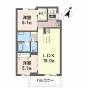 グランダルシュ大坪の間取り画像