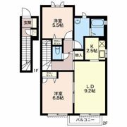 Fistful Peace OKUDA C棟（フィストフルピースオクダ）の間取り画像