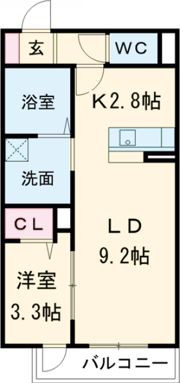 CLARIS SUMIYOSHI Bの間取り画像