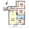グランダルシュ大坪の間取り画像
