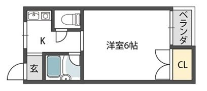 シャトレ小阪の間取り画像