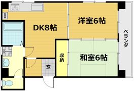 丸坂マンションの間取り画像