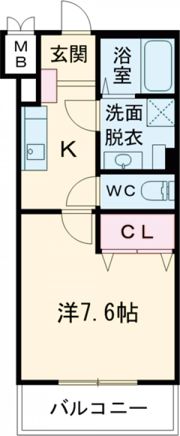 EXハイツ東新町Ⅲの間取り画像