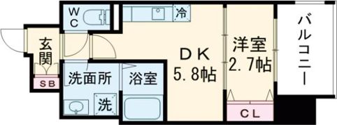 テラ堺市駅の間取り画像