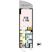 カスタリア新梅田の間取り画像