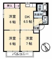 ヴァリュージュ A棟の間取り画像