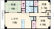 オレンジコート高松の間取り画像