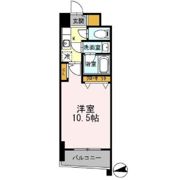 カスタリアタワー肥後橋の間取り画像