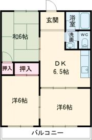 カスミハイツの間取り画像