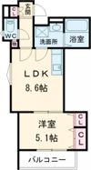 クリエオーレ友井の間取り画像