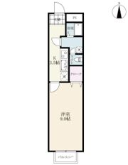 コーポ峰Bの間取り画像