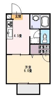 ラピート今泉Bの間取り画像