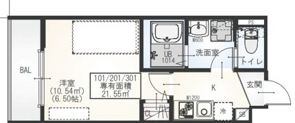 GRADUS新田の間取り画像