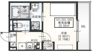 GRADUS二和向台Ⅱの間取り画像