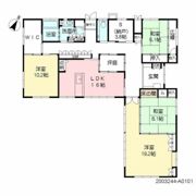 中戸次戸建借家の間取り画像