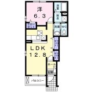 アンソレイエAの間取り画像