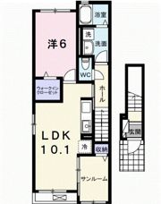 サニーフラットⅢの間取り画像