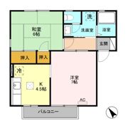 セジュールS･なかむら Aの間取り画像