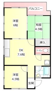 マンション翠館の間取り画像