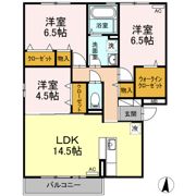 グランドール南手城の間取り画像