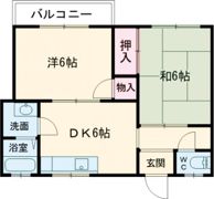 フラット松江の間取り画像