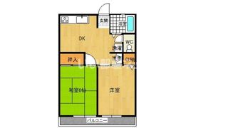 ハーモネート寺井の間取り画像
