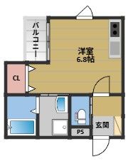 THE NOBLES 名島の間取り画像
