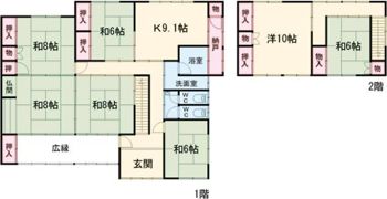 柏崎市中田 貸家の間取り画像