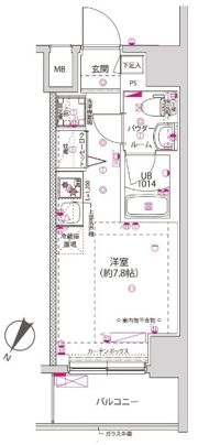 クラリッサ横浜シエルの間取り画像