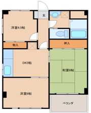 アンソレイエ松戸の間取り画像