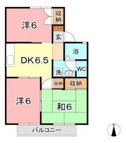 パレーシャル窪津の間取り画像