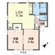 ハイツ天神Aの間取り画像