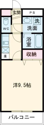 シャン・ミリュー若葉の間取り画像