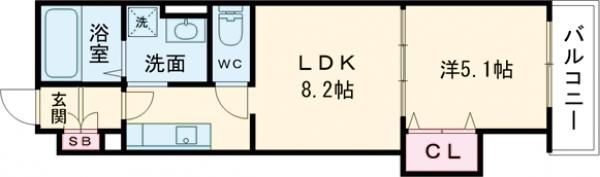 クリエオーレ明和の間取り画像